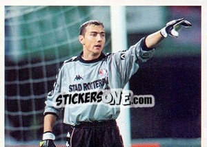 Sticker Jerzy Dudek in game - Feyenoord 2000-2001 n. 6 - Panini