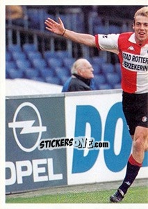 Sticker Paul Bosvelt in celebration - Feyenoord 2000-2001 n. 54 - Panini