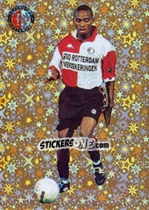 Sticker Bonaventure Kalou in action - Feyenoord 2000-2001 n. 77 - Panini
