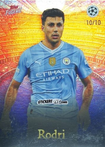 Cromo Rodri - Fugenz Uefa Club Competitions 2023-2024 n. 3 - Topps