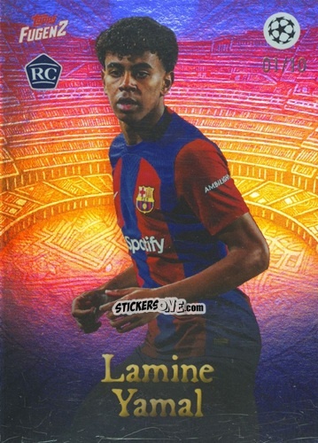 Sticker Lamine Yamal - Fugenz Uefa Club Competitions 2023-2024 n. 7 - Topps