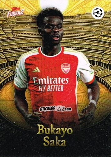 Sticker Bukayo Saka - Fugenz Uefa Club Competitions 2023-2024 n. 11 - Topps