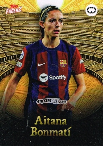 Figurina Aitana Bonmatí - Fugenz Uefa Club Competitions 2023-2024 n. 43 - Topps