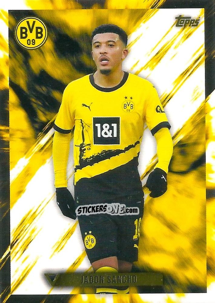 Cromo Jadon Sancho - Borussia Dortmund Vernissage 2023-2024 n. BVBV-16 - Topps