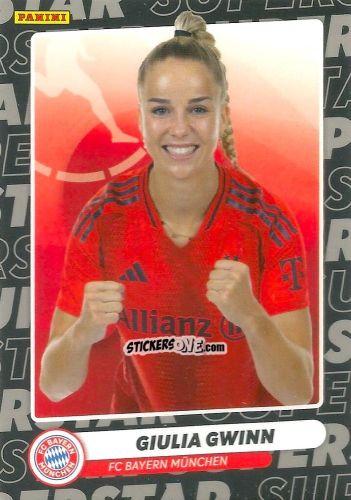 Cromo Giulia Gwinn - Frauen Bundesliga 2024-2025
 n. STAR-6 - Panini