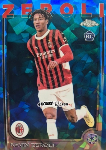 Figurina Kevin Zeroli - Chrome Uefa Club Competitions Sapphire Edition 2024-2025 n. 34 - Topps