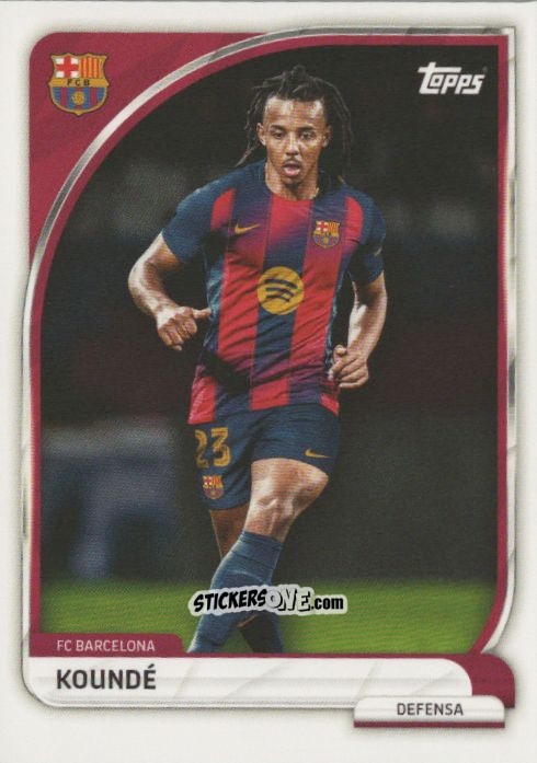 Figurina Koundé - Fc Barcelona 2025-2026 Collector Tin n. 4 - Topps