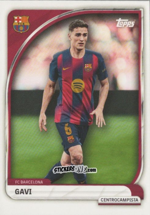 Figurina Gavi - Fc Barcelona 2025-2026 Collector Tin n. 9 - Topps