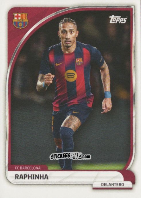 Cromo Raphinha - Fc Barcelona 2025-2026 Collector Tin n. 18 - Topps