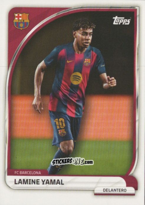 Sticker Lamine Yamal - Fc Barcelona 2025-2026 Collector Tin n. 19 - Topps