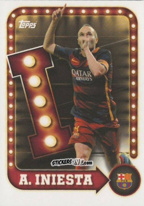 Figurina Andrés Iniesta - Fc Barcelona 2025-2026 Collector Tin n. 22 - Topps