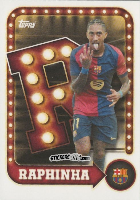 Cromo Raphinha - Fc Barcelona 2025-2026 Collector Tin n. 24 - Topps