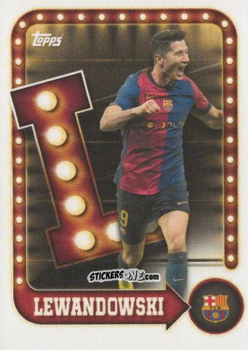 Sticker Lewandowski - Fc Barcelona 2025-2026 Collector Tin n. 26 - Topps
