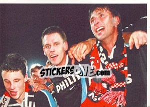 Cromo Team photo in celebration - PSV Eindhoven 2000-2001 - Panini