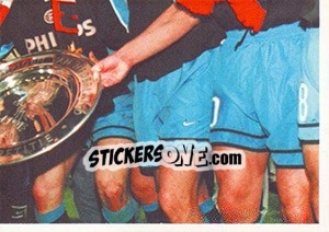 Cromo Team photo in celebration - PSV Eindhoven 2000-2001 - Panini