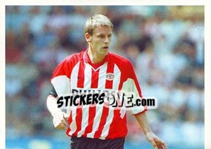 Sticker André Ooijer in game - PSV Eindhoven 2000-2001 - Panini