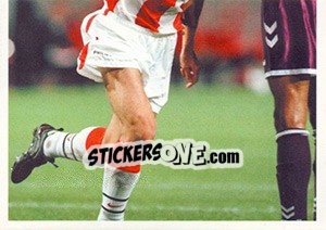 Sticker Yuri Nikiforov in celebration - PSV Eindhoven 2000-2001 - Panini