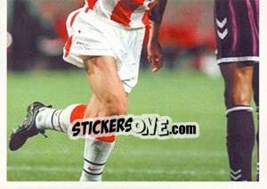 Sticker Yuri Nikiforov in celebration - PSV Eindhoven 2000-2001 n. 23 - Panini