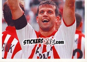 Sticker Ernest Faber in celebration - PSV Eindhoven 2000-2001 n. 33 - Panini