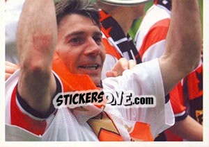 Sticker Jan Heintze in celebration - PSV Eindhoven 2000-2001 - Panini