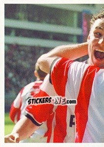 Cromo Mark van Bommel in celebration - PSV Eindhoven 2000-2001 - Panini