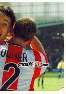 Sticker Mark van Bommel in celebration - PSV Eindhoven 2000-2001 n. 47 - Panini