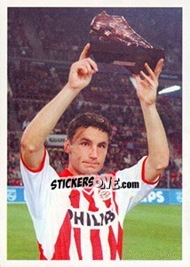 Sticker Mark van Bommel in celebration - PSV Eindhoven 2000-2001 - Panini