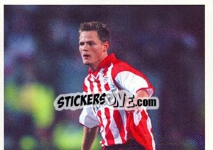 Sticker Johann Vogel in game - PSV Eindhoven 2000-2001 - Panini