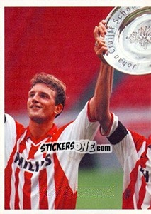 Sticker Adil Ramzi in celebration - PSV Eindhoven 2000-2001 n. 64 - Panini