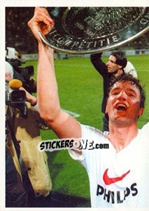 Cromo Arnold Bruggink in celebration - PSV Eindhoven 2000-2001 - Panini