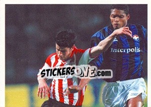 Sticker Mateja Kezman in game - PSV Eindhoven 2000-2001 - Panini