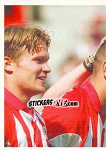 Sticker Wilfred Bouma in celebration - PSV Eindhoven 2000-2001 - Panini