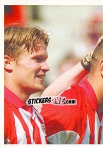 Sticker Wilfred Bouma in celebration - PSV Eindhoven 2000-2001 n. 91 - Panini