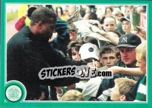 Cromo Barns (a few autographs) - Celtic FC 1999-2000 - Panini