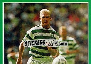 Cromo Johan Mjallby in action - Celtic FC 1999-2000 - Panini