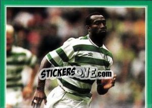 Cromo Olivier Tebily in action - Celtic FC 1999-2000 - Panini