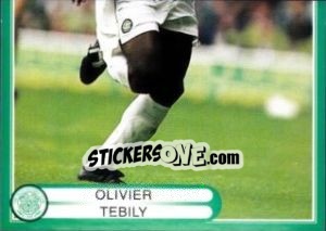 Cromo Olivier Tebily in action - Celtic FC 1999-2000 - Panini