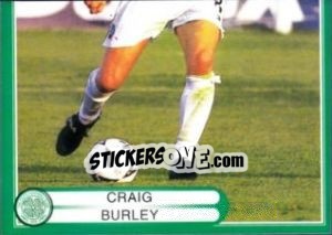 Sticker Craig Burley in action - Celtic FC 1999-2000 - Panini