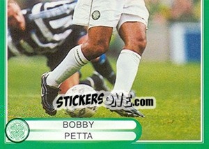 Sticker Bobby Petta in action - Celtic FC 1999-2000 - Panini