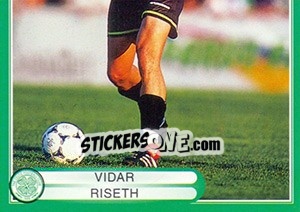 Sticker Vidar Riseth in action - Celtic FC 1999-2000 - Panini