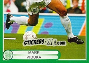 Sticker Mark Viduka in action - Celtic FC 1999-2000 - Panini