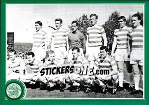 Sticker .. line up before their clash with Inter Milan - Celtic FC 1999-2000 - Panini