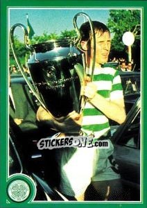 Sticker Prize guy Billy McNeill with the European Cup