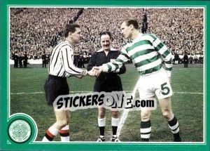 Sticker Celtic v Leeds in the Semi Final. Team captains. - Celtic FC 1999-2000 n. 102 - Panini