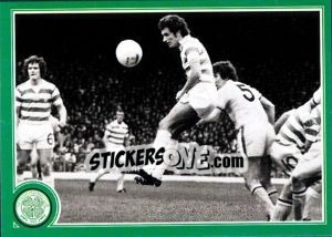Sticker Celtic v Motherwell in 1977