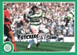 Sticker Roy Aitken in typical all-action pose - Celtic FC 1999-2000 - Panini