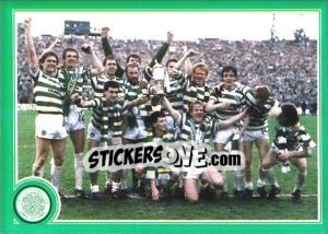 Sticker Happy Celtic  celebrate, preventing a Rangers Treble in 1989