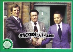 Sticker Celtic legend (Jock Stein, Billy McNeill and John Clark)