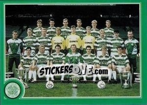 Sticker Celtic's Double team from '88 with their spoils