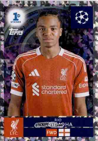 Sticker Rio Ngumoha - UEFA Champions League 2025-2026
 n. 289 - Topps